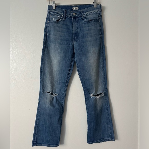 Mother 27 The Insider Crop Jeans in Medium Wash